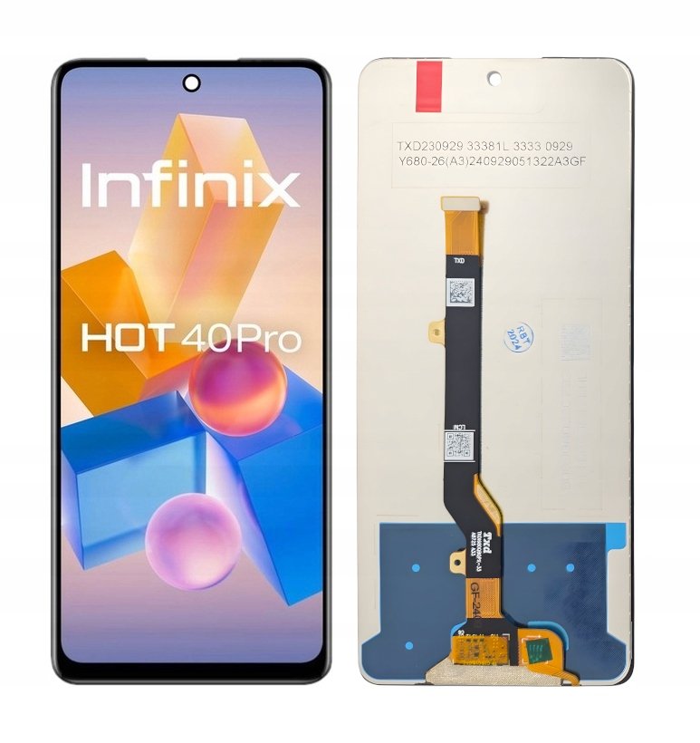 WYŚWIETLACZ EKRAN LCD SZYBKA DOTYK DO TELEFONU INFINIX HOT 40 PRO X6837