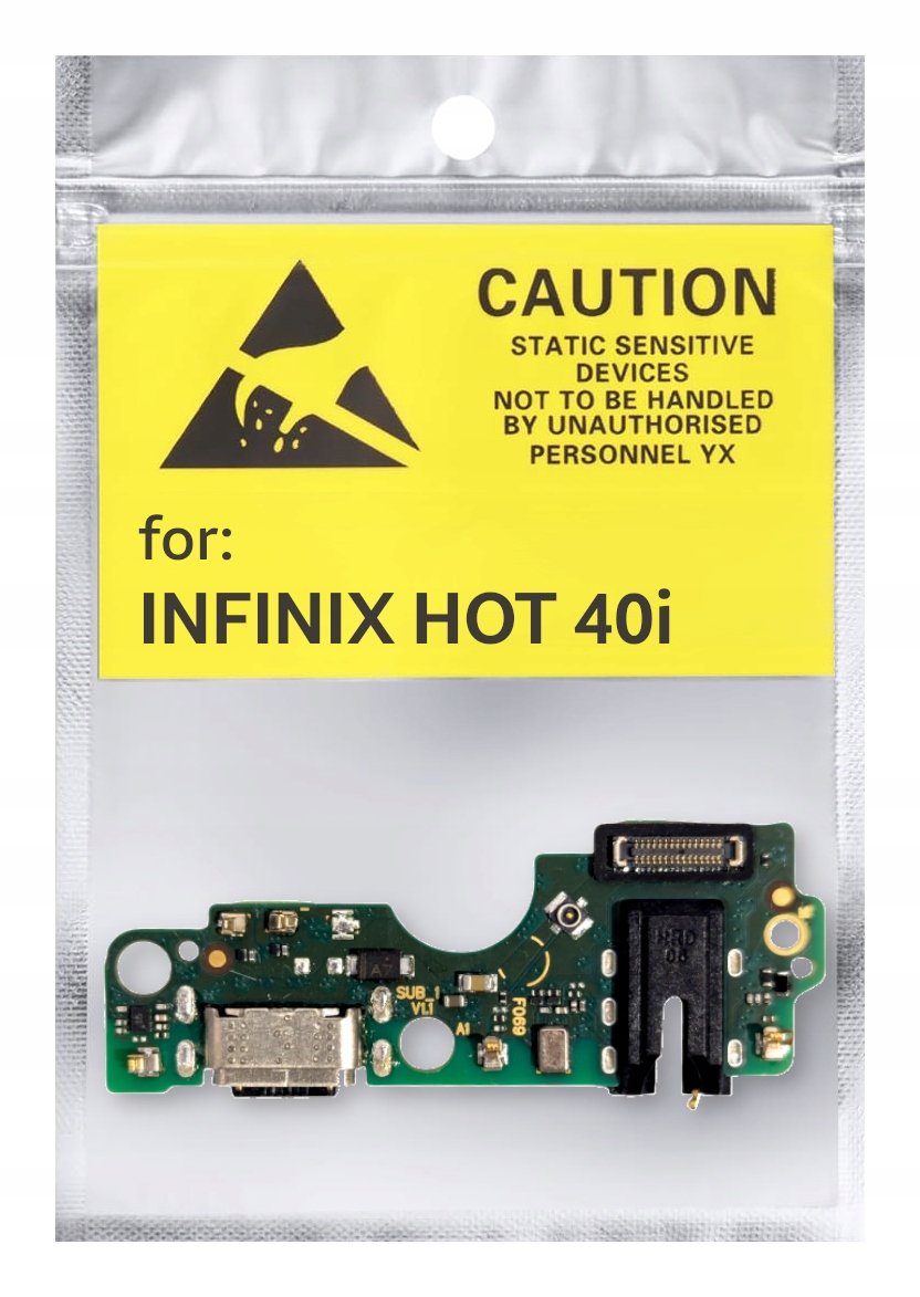 ORYGINAŁ OEM PŁYTKA GNIAZDO ŁADOWANIA USB ZŁĄCZE DO INFINIX HOT 40i X6528B
