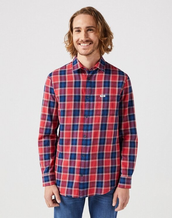 Męska koszula Wrangler LS 1 PKT SHIRT M