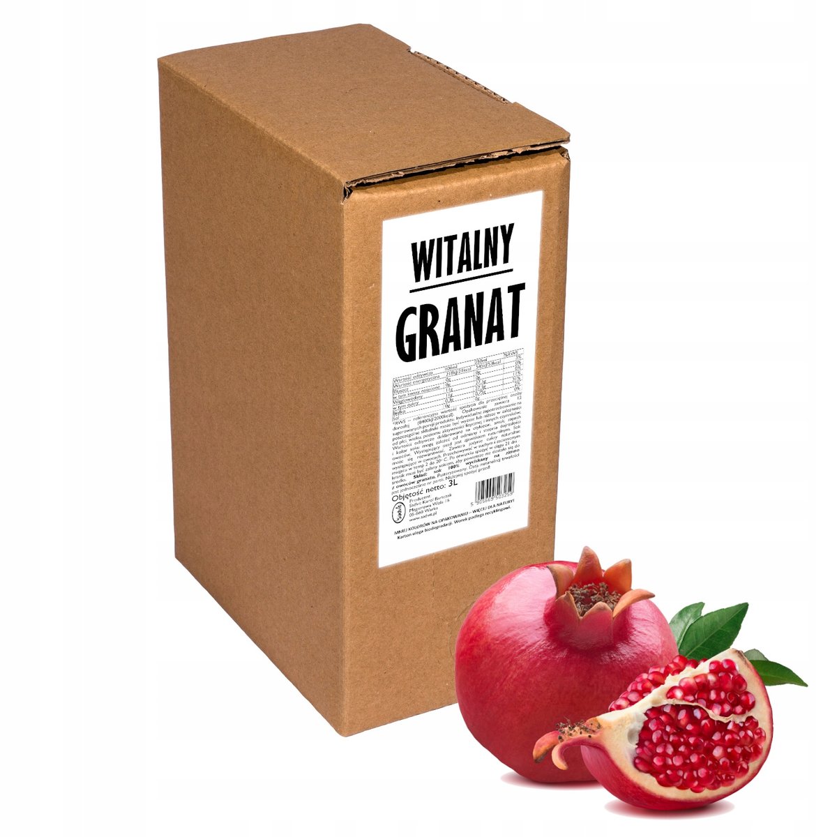 Sok z granatu GRANAT 6x3L 34,4zł/3L=11,46zł/L
