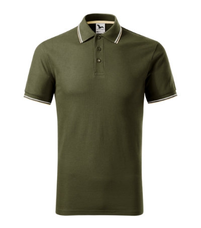 KOSZULKA POLO MĘSKA MALFINI FOCUS 232, MILITARY