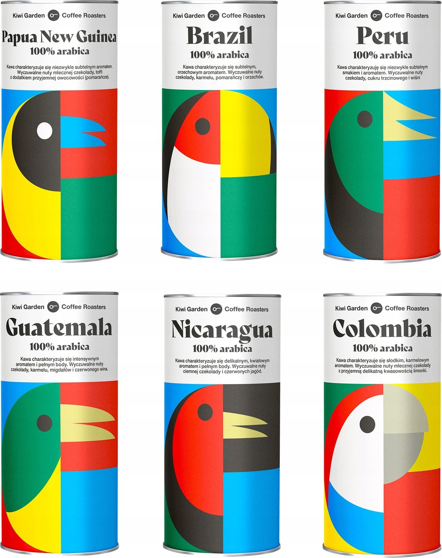 Kawa ziarnista Kiwi Garden Zestaw 200 g