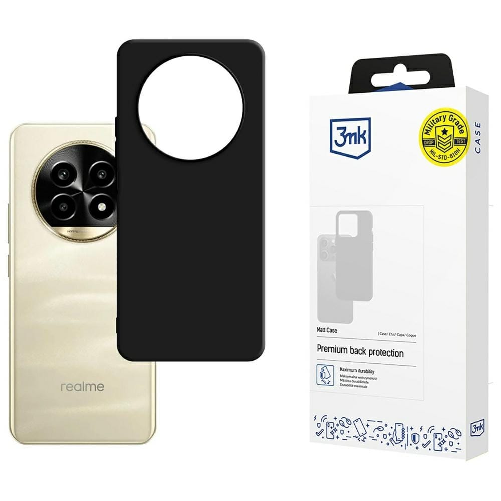 Etui 3MK Matt Case do Realme 13 Pro+ 5G/Realme 13 Pro 5G czarny
