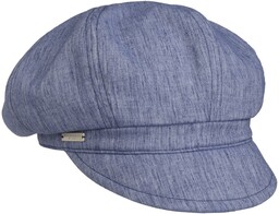 Czapka Kaszkiet Light Summer by Seeberger, ciemnoniebieski, One Size