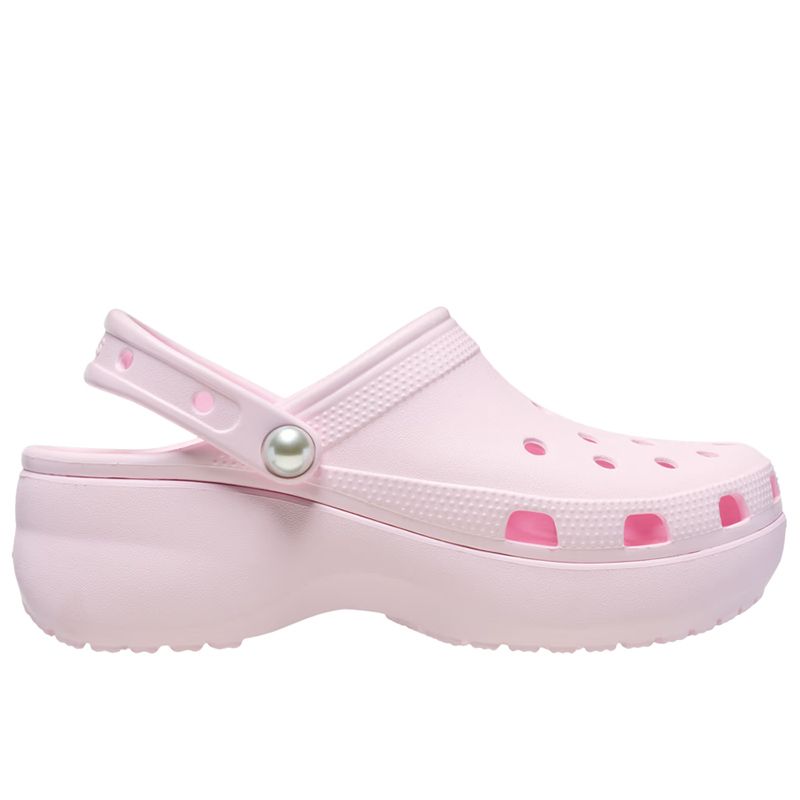 Klapki Crocs Classic Platform 211231-6ZW - różowe