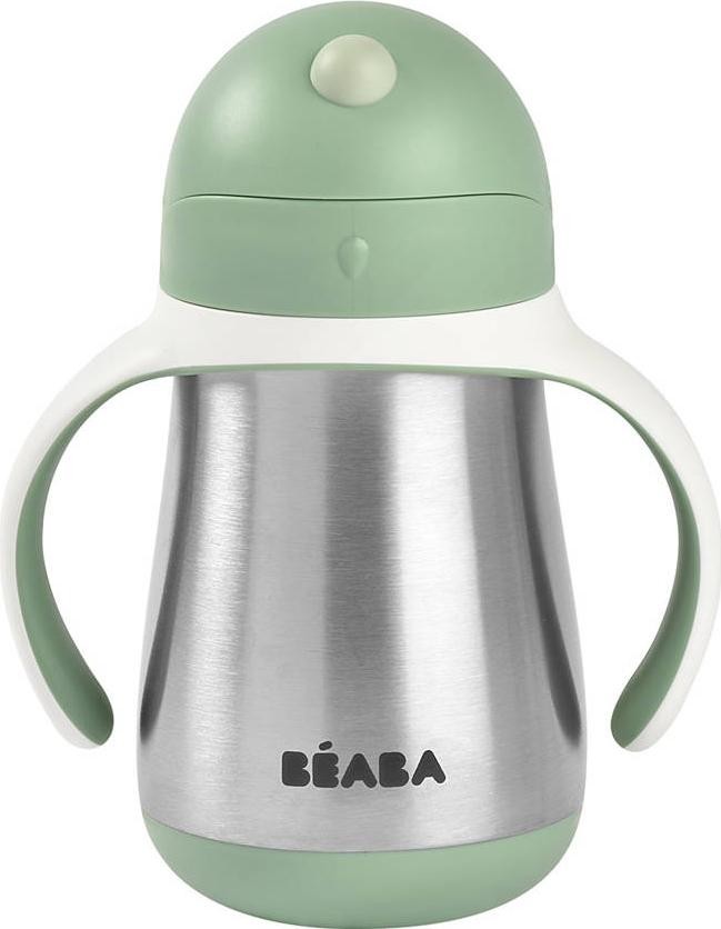 Beaba Bidon Termiczny Ze Słomką 250 ml zielony