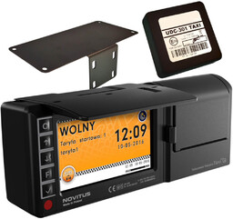 Taksometr Fiskalny Novitus TAXI E + uchwyt samochodowy TAXI E + przetwornik UDC + montaż za 1 PLN