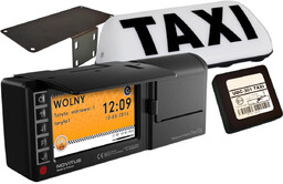 Taksometr Fiskalny Novitus TAXI E + uchwyt samochodowy TAXI E + przetwornik UDC + lampa TAXI + montaż za 1 PLN