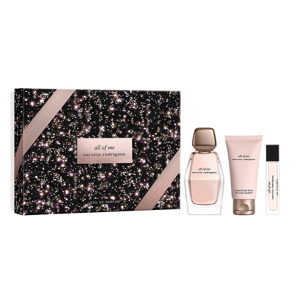 Narciso Rodriguez All Of Me zestaw woda perfumowana spray 90ml + woda perfumowana spray 10ml + balsam do ciała 50ml