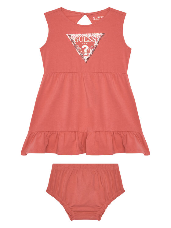 Guess Sukienka codzienna A5GK06 K6YW4 Pomarańczowy Regular Fit