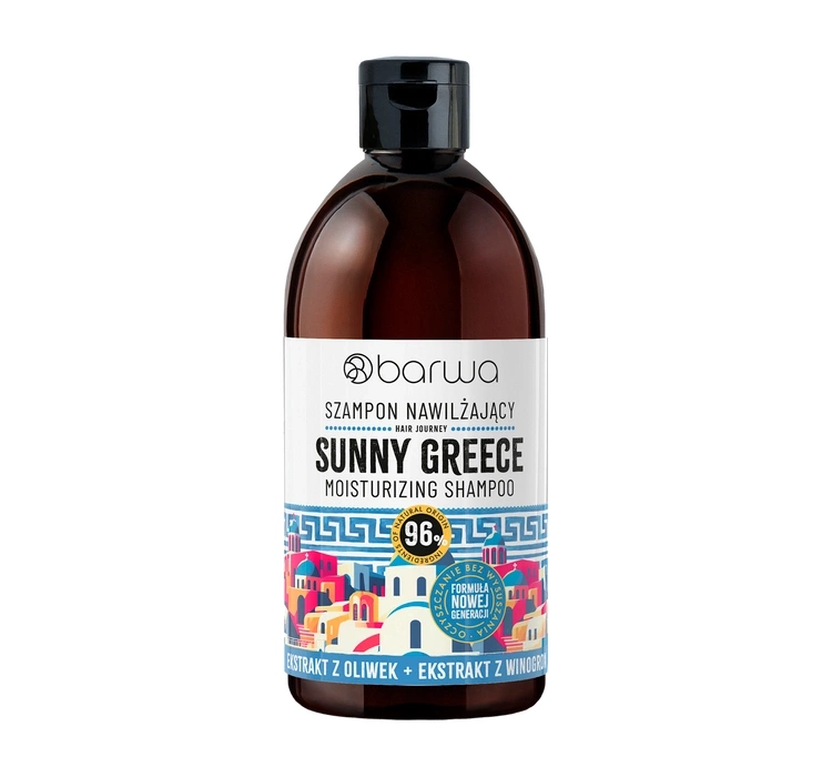 Barwa Hair Journey nawilżający szampon do suchych włosów Sunny Greece 380ml