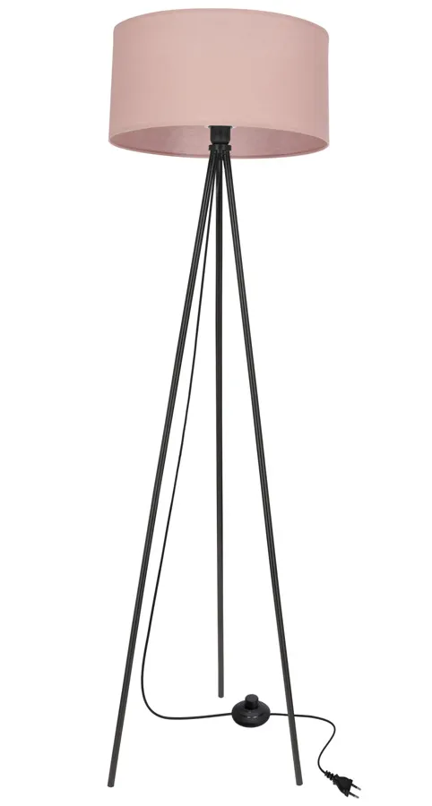 Abażurowa wrzosowa lampa stojąca - M096 D8-Z71