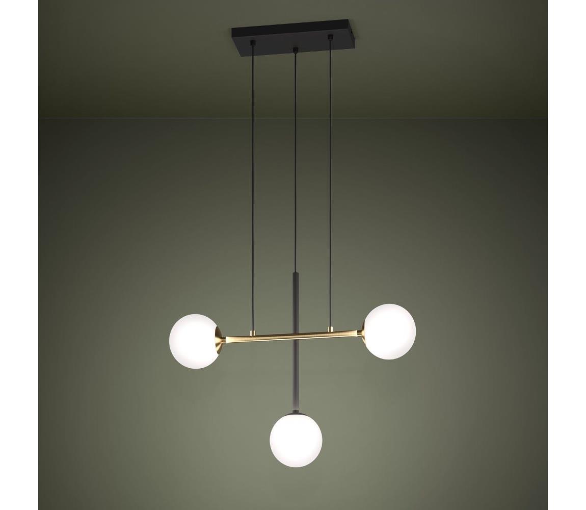 Eglo 390177 - Żyrandol na lince PAZ 3xE14/40W/230V złoty/czarny