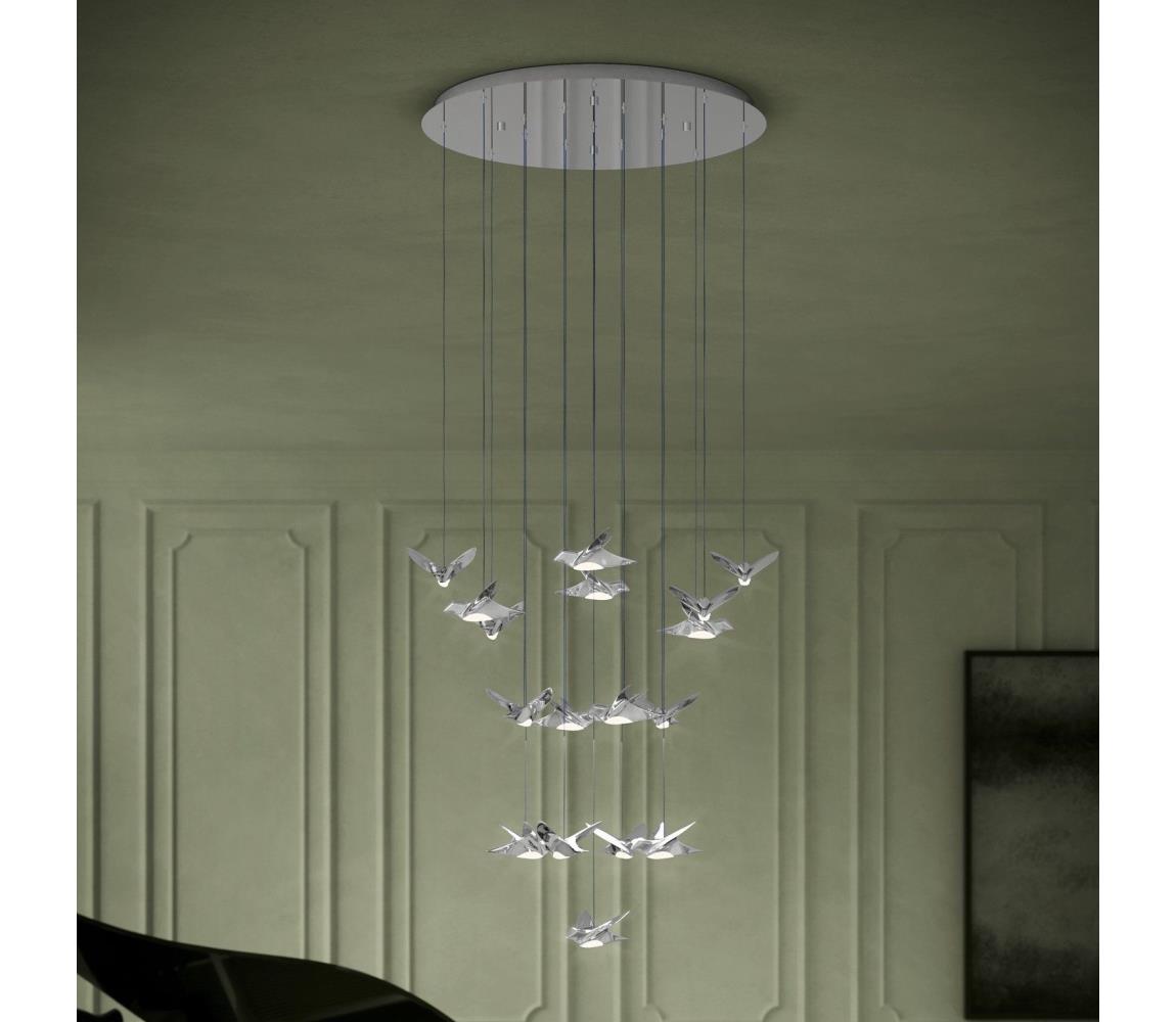 Eglo 390402 - LED Żyrandol ściemnialny na lince PARATEBUENO 17xLED/3W/230V chrom