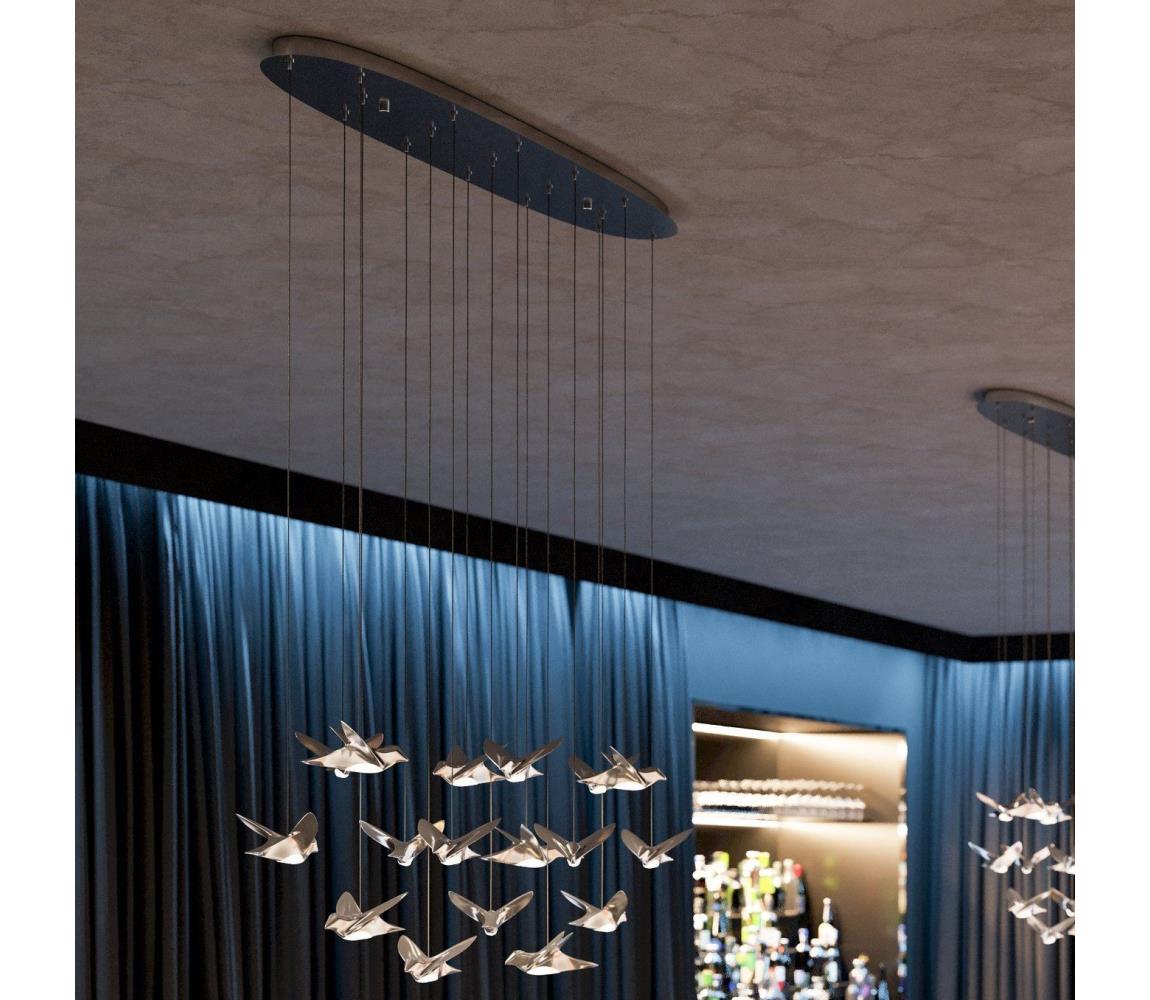 Eglo 390403 - LED Żyrandol ściemnialny na lince PARATEBUENO 17xLED/3W/230V chrom