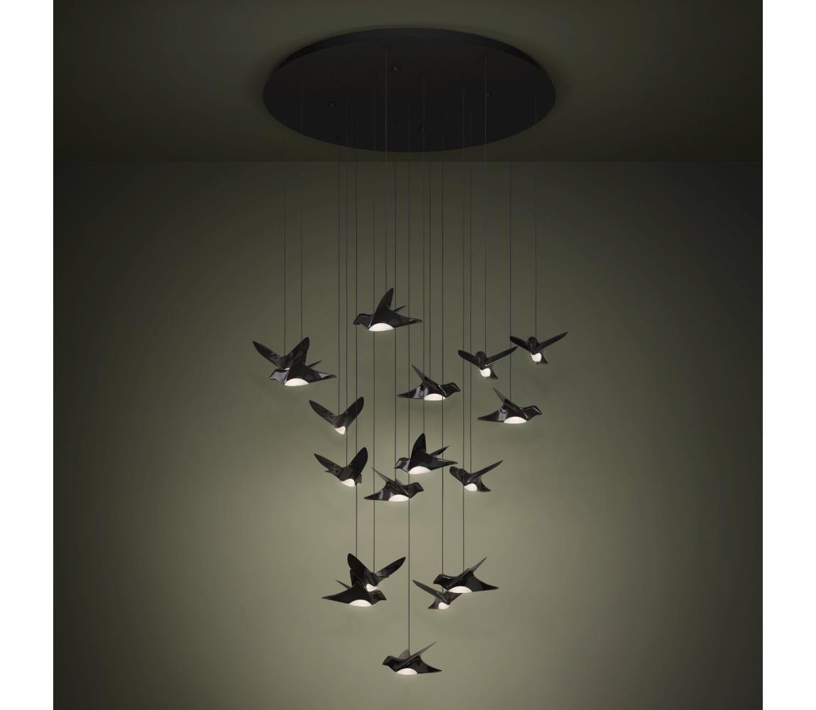 Eglo 390352 - LED Żyrandol ściemnialny na lince PARATEBUENO 17xLED/3W/230V czarny