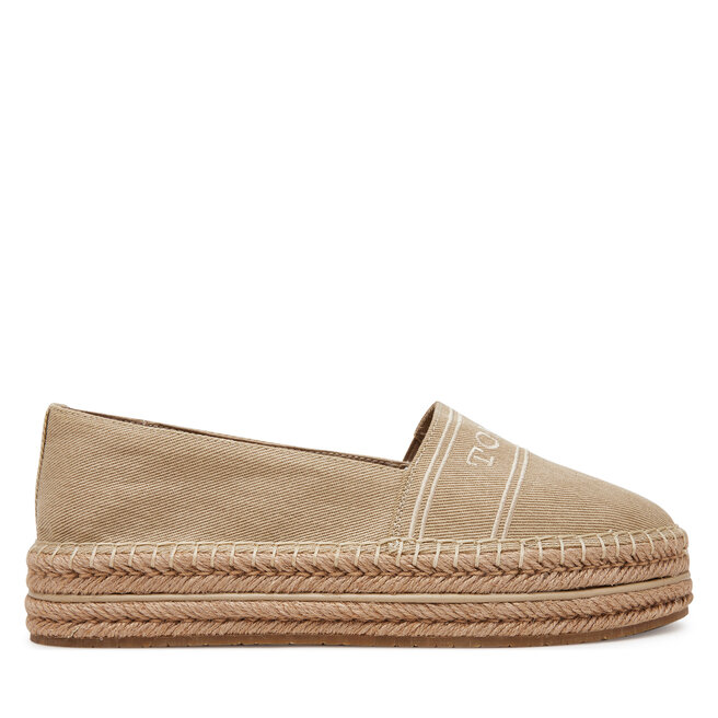 Espadryle Tommy Hilfiger Denim Platform Espadrille FW0FW08543 Beżowy