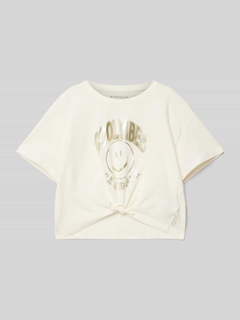 T-shirt o kroju comfort fit z czystej bawełny