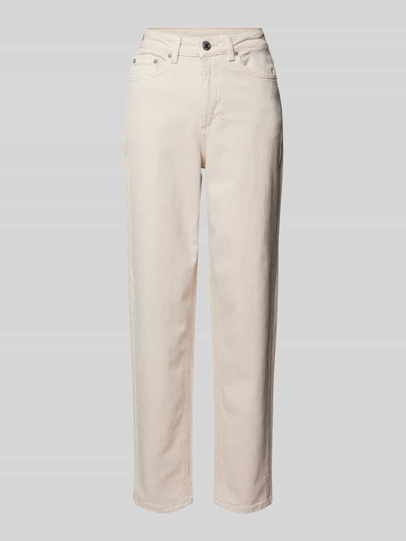 Jeansy o kroju mom fit z mieszanki bawełny model ‘TESSA’