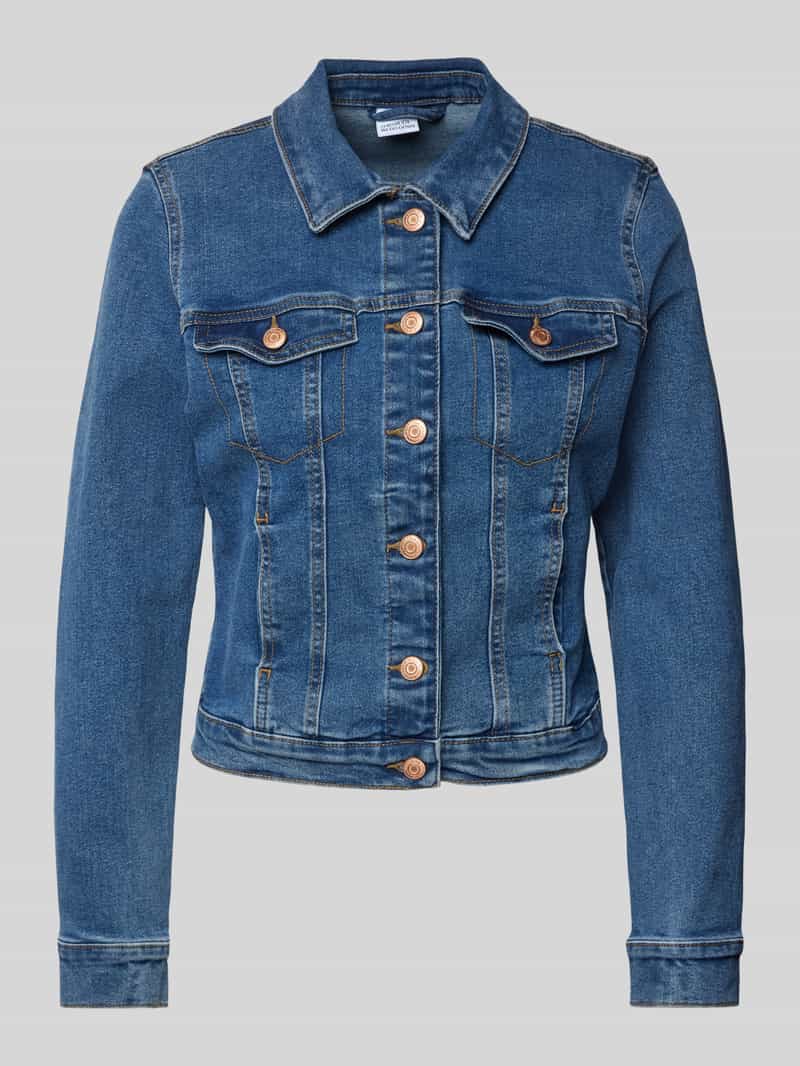Kurtka jeansowa o kroju regular fit z dodatkiem bawełny model ‘LUNA’
