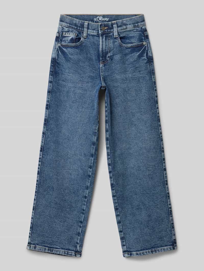 Jeansy o kroju baggy fit z mieszanki bawełny model ‘BAGGY’