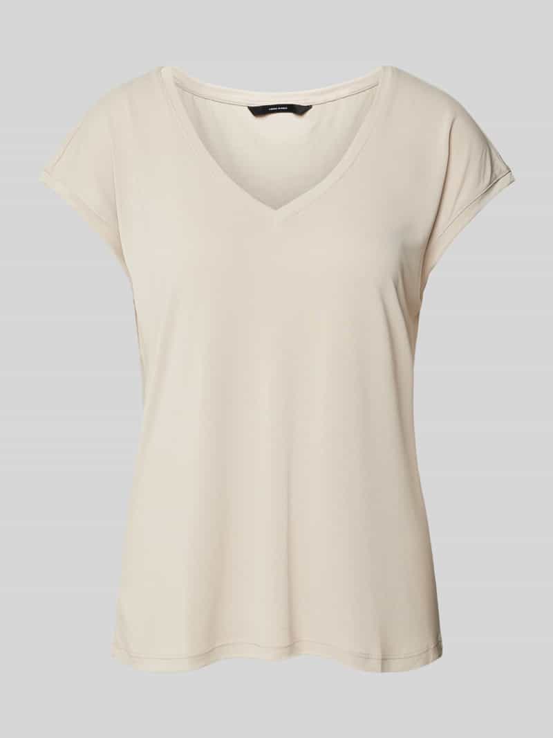 T-shirt o kroju comfort fit z dodatkiem modalu model ‘FILLI’