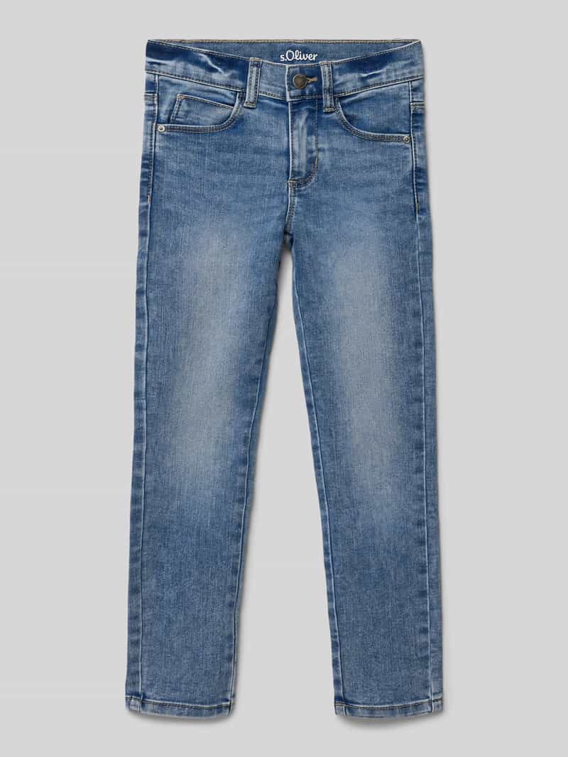 Jeansy o kroju slim fit z mieszanki bawełny model ‘KATHY’