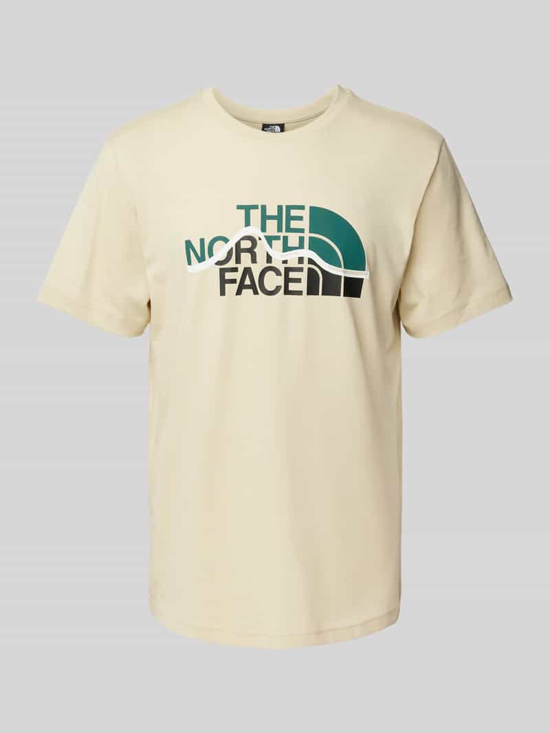 T-shirt z nadrukiem z logo model ‘MOUNTAIN LINE’