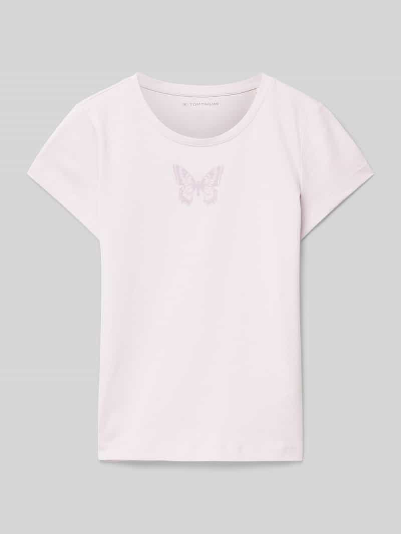 T-shirt o kroju regular fit z bawełny z nadrukiem