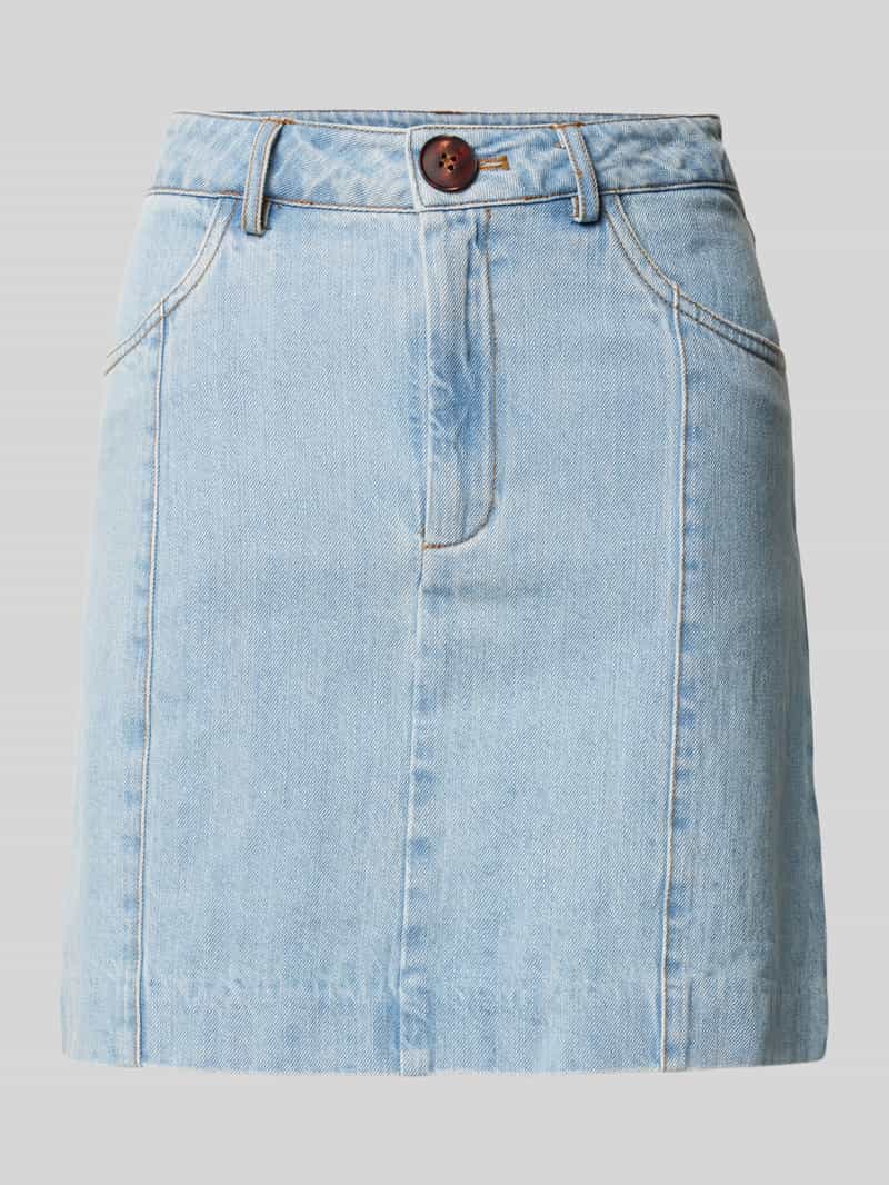 Spódnica jeansowa z wpuszczanymi kieszeniami model ‘Vella’