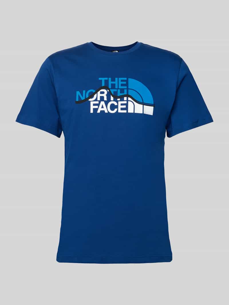 T-shirt z nadrukiem z logo model ‘MOUNTAIN LINE’