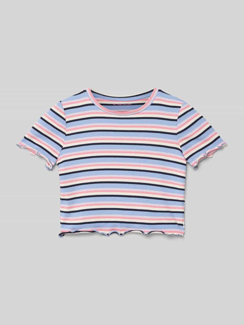 T-shirt z o kroju regular fit z błyszczącą przędzą