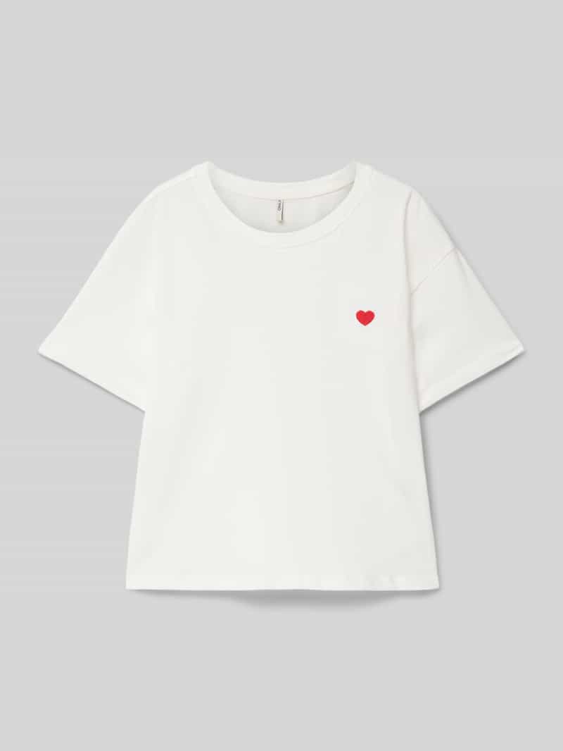 T-shirt o kroju comfort fit z czystej bawełny