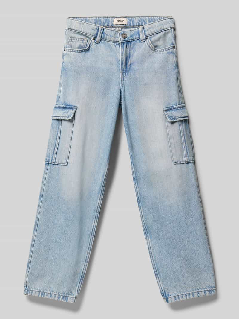 Jeansy o kroju straight fit z czystej bawełny model ‘HARMONY’