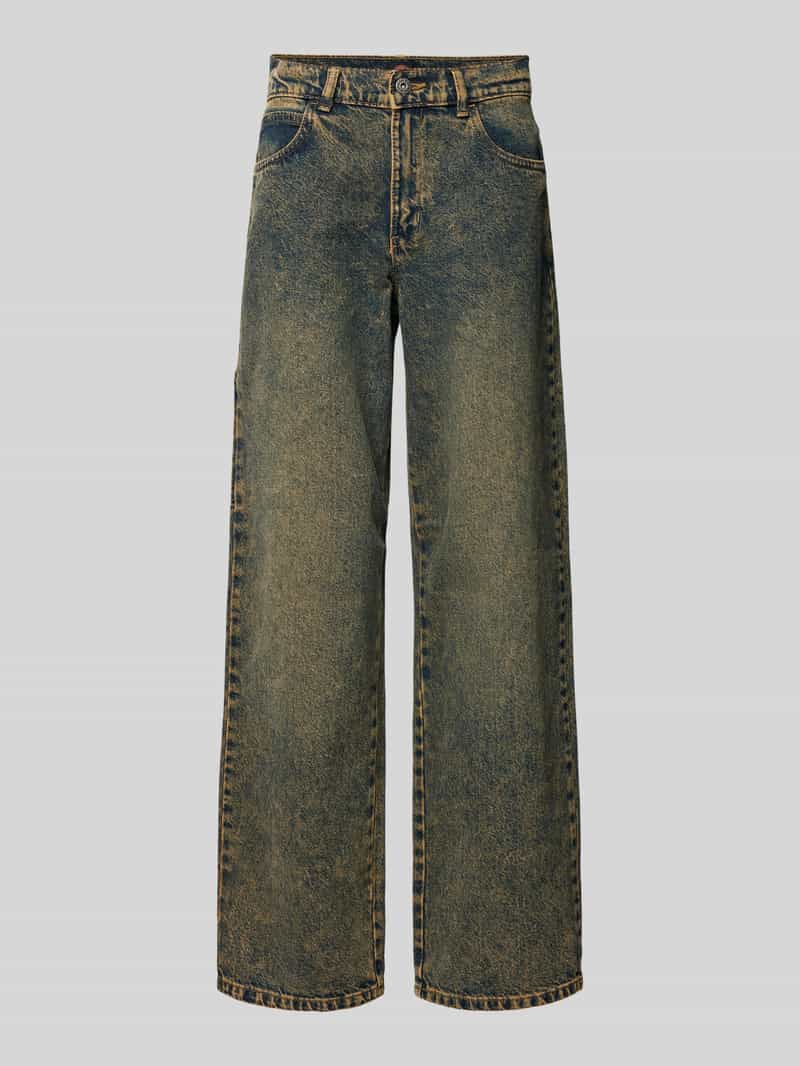 Jeansy o kroju relaxed fit z efektem znoszenia model ‘HERNDON’