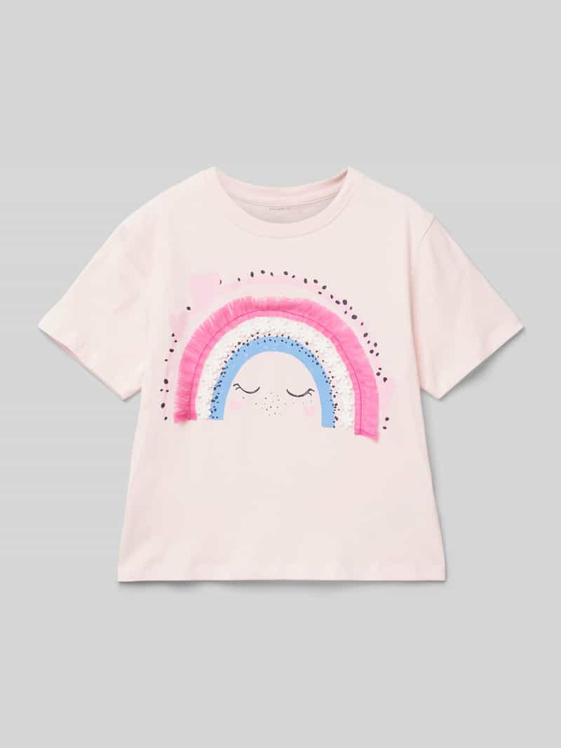 T-shirt z detalem z logo model ‘DITTO’