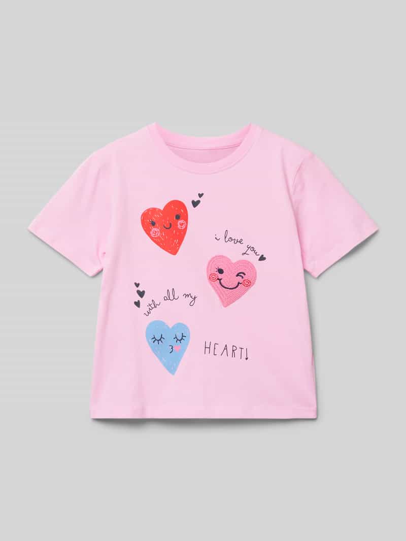 T-shirt z detalem z logo model ‘DITTO’