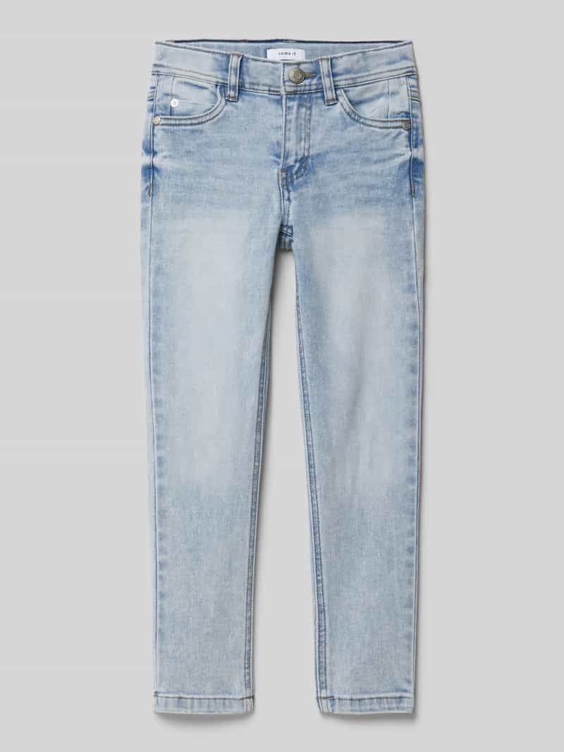 Jeansy o kroju slim fit z dodatkiem wiskozy model ‘THEO’