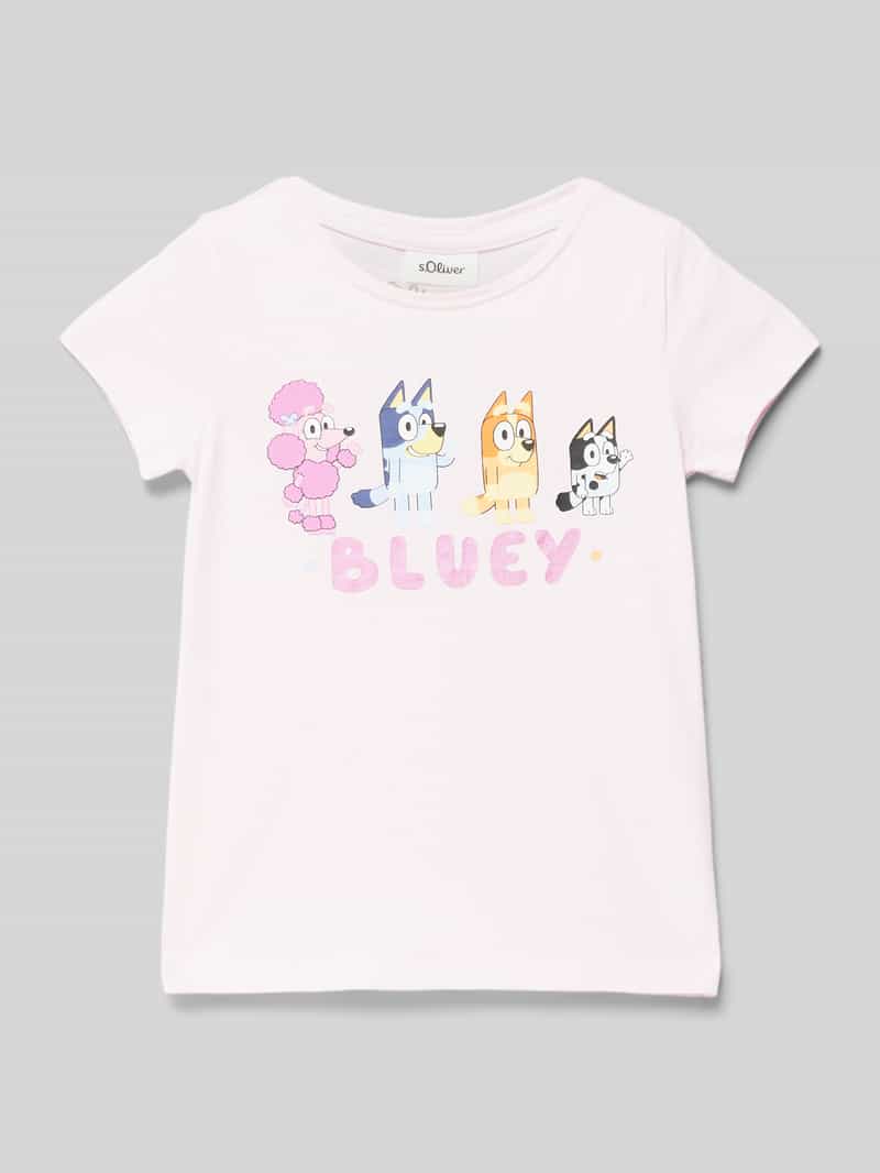 T-shirt o kroju regular fit z czystej bawełny z nadrukiem Bluey®