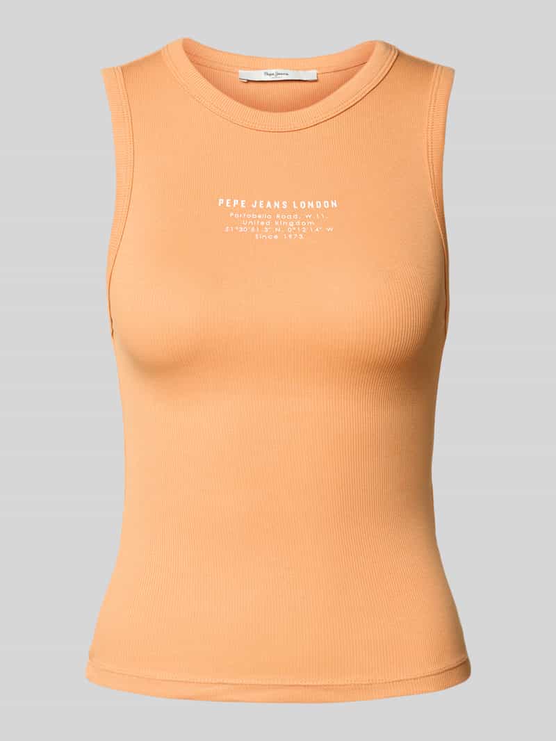 Top z nadrukiem z logo model ‘VIV’