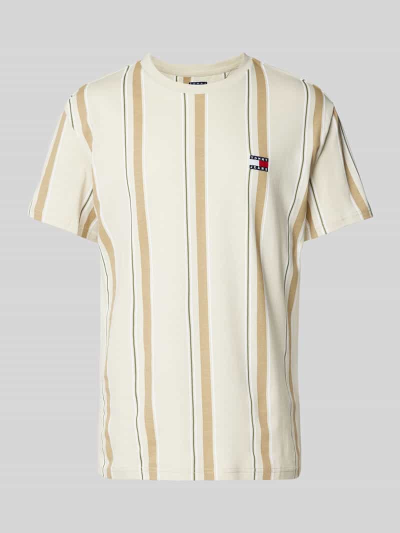 T-shirt o kroju regular fit z czystej bawełny z wyhaftowanym logo