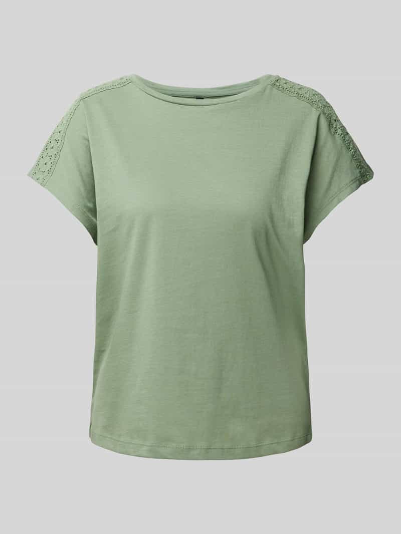 T-shirt o kroju relaxed fit z czystej bawełny model ‘EMMY’