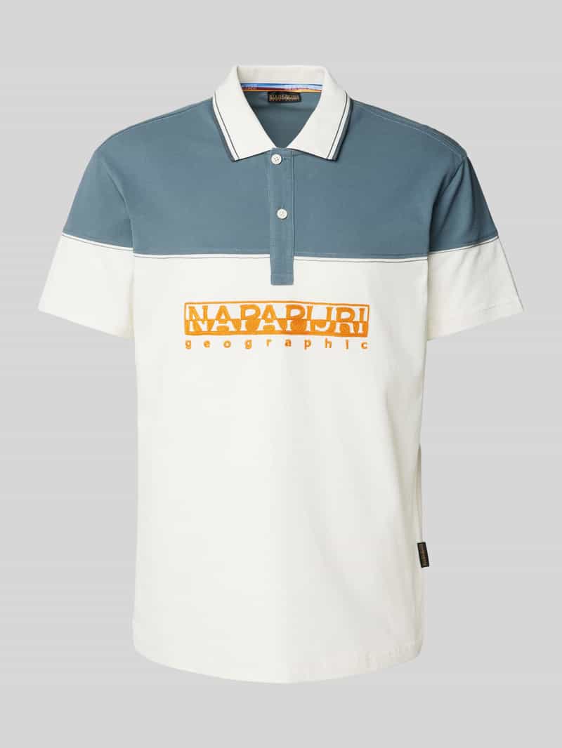 Koszulka polo o kroju regular fit z wyhaftowanym logo model ‘SATURNIA’