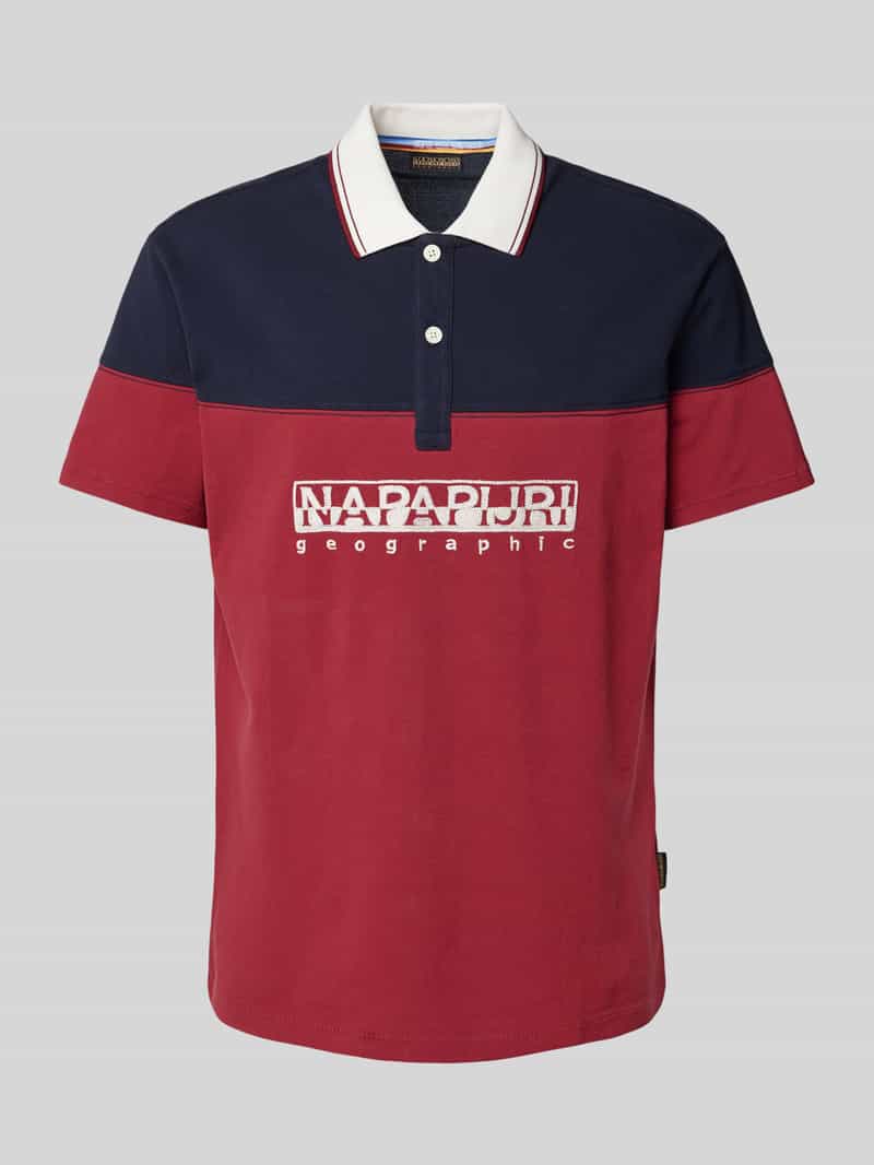 Koszulka polo o kroju regular fit z wyhaftowanym logo model ‘SATURNIA’