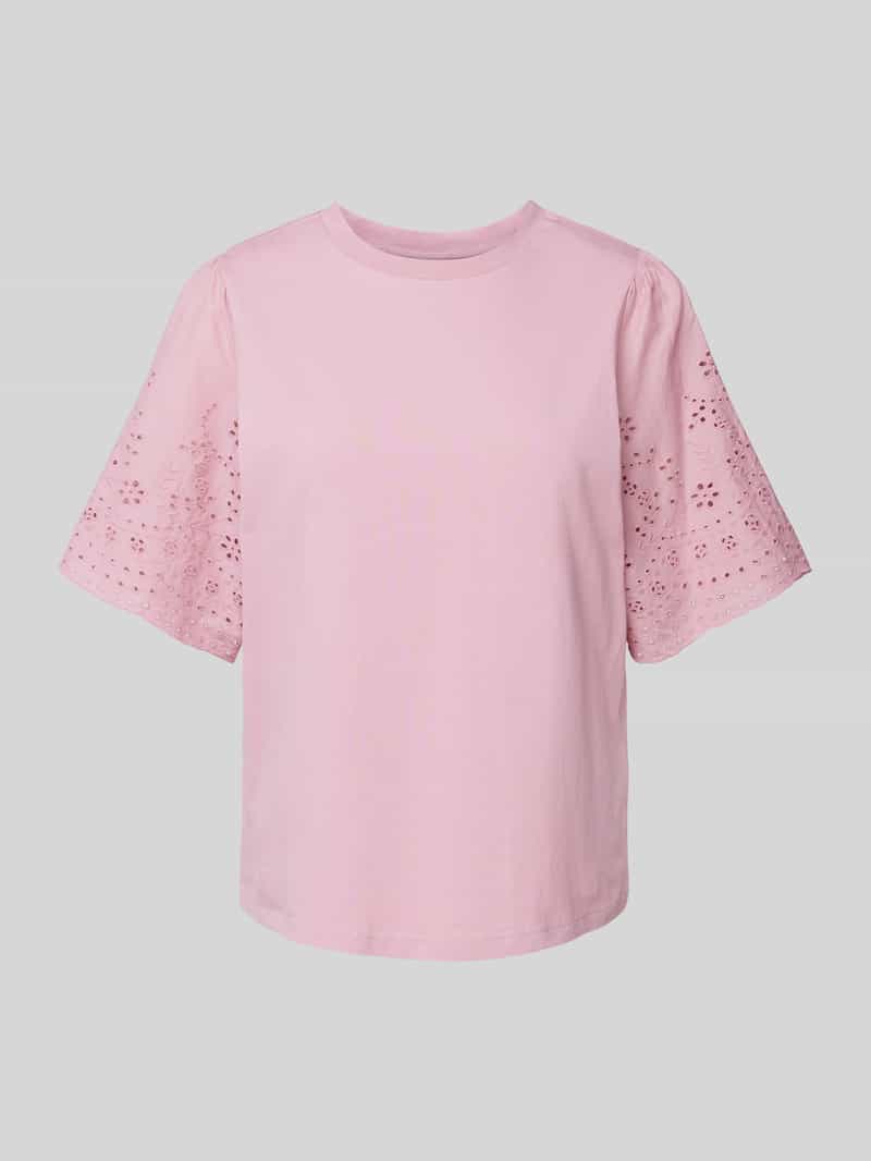 T-shirt z ażurowym wzorem model ‘YASLEX’