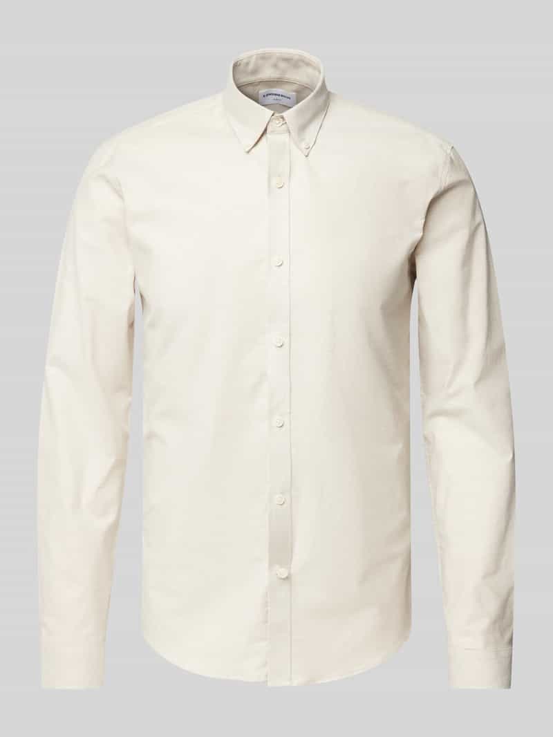 Koszula casualowa o kroju slim fit z listwą guzikową model ‘Oxford’