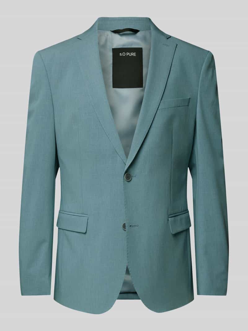 Marynarka o kroju slim fit ze streczu i twillu
