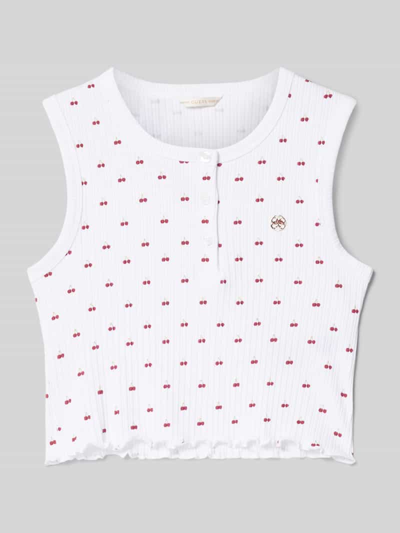 Top z krótką listwą guzikową