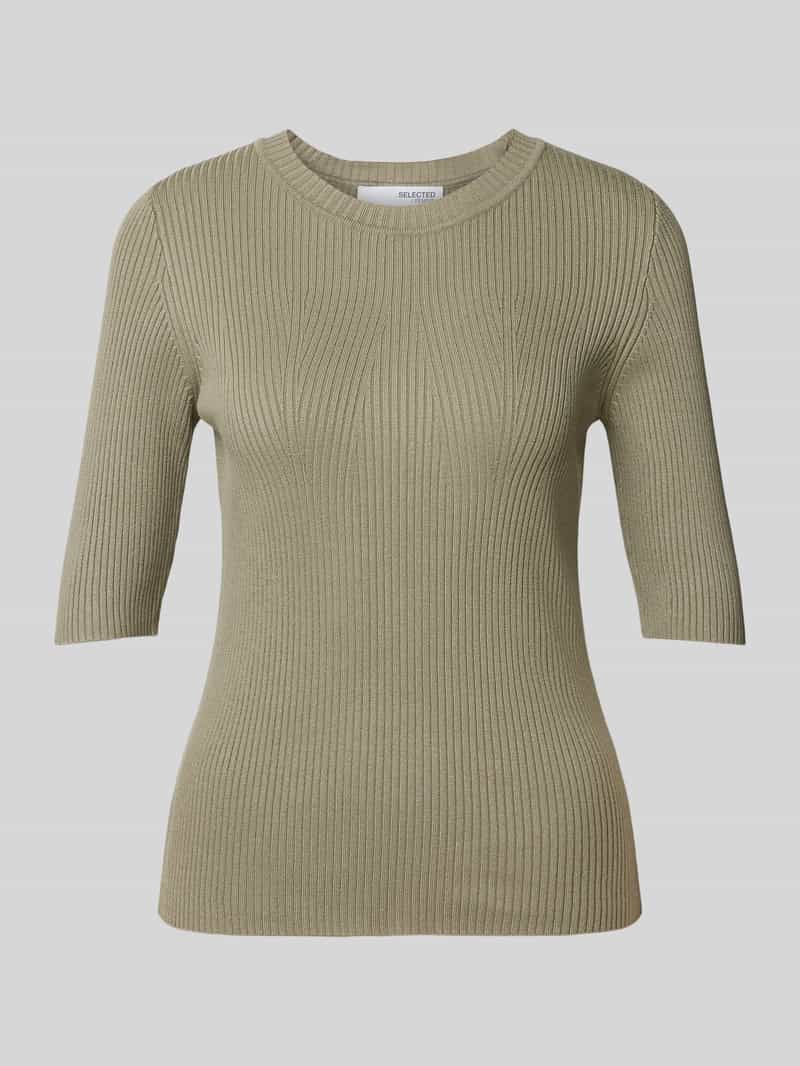 Sweter z dzianiny z rękawem o dł. 1/2 model ‘MALA’