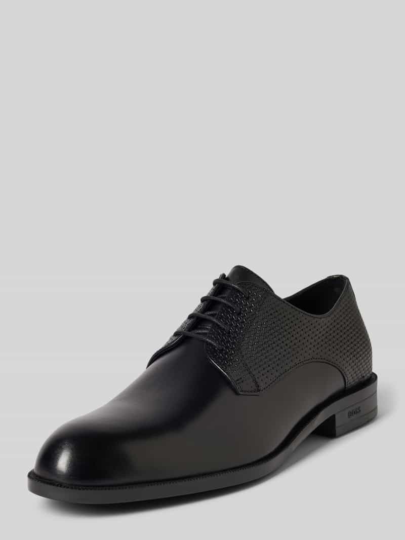 Buty derby z efektem plecionki model ‘Tayil’